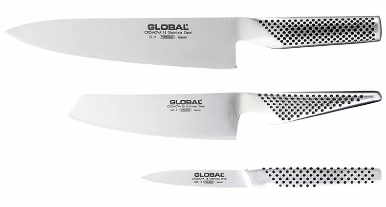 Global G2358 - 3pce Knife Set